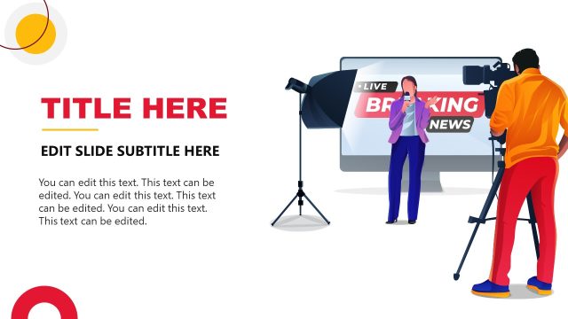 Broadcasting Demonstration Slide – TV Production Template for PowerPoint