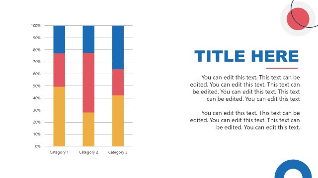 Editable Market Analysis PPT Template with Bar Graph