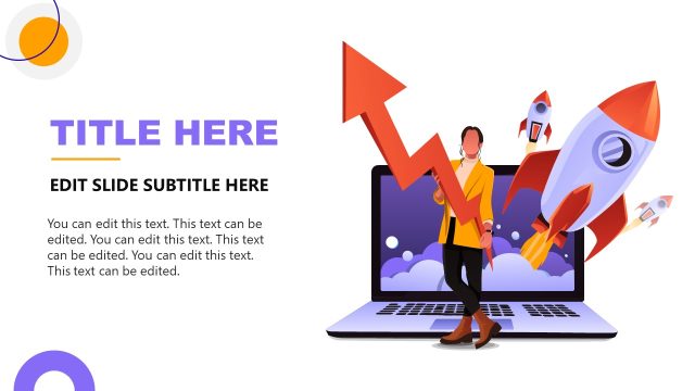 Growth Illustration Slide – Growth Hacking Template Layout