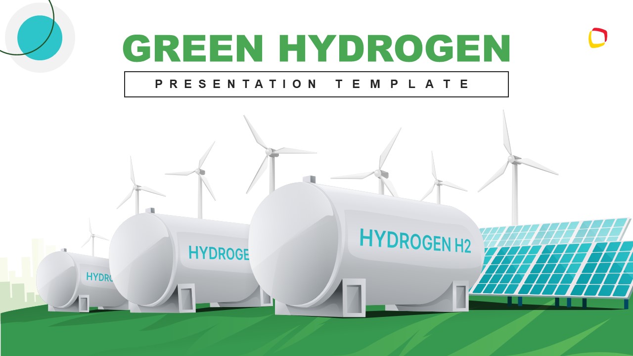 PowerPoint Template for Green Hydrogen 