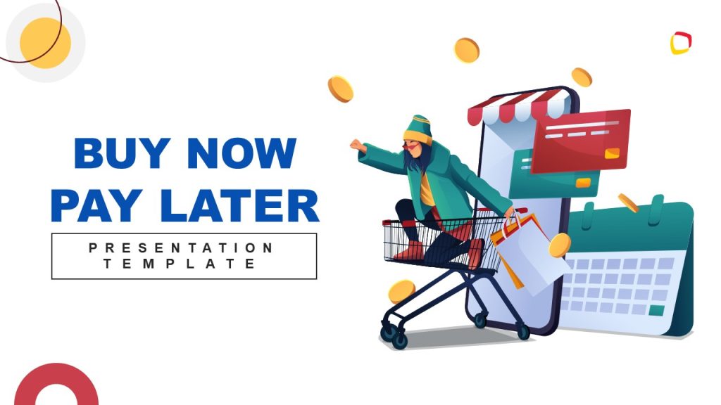 Buy Now Pay Later Presentation Template Title Slide - SlideModel