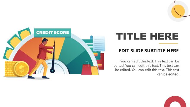 Credit Score Infographic Slide Template for PPT