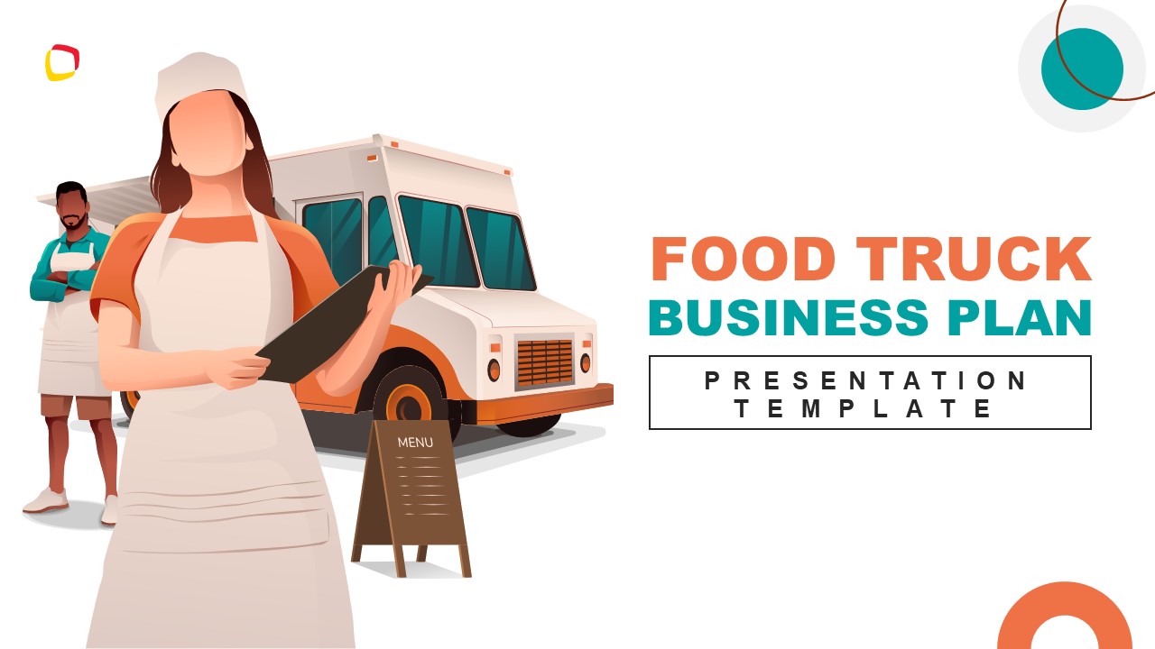 Title Slide for Food Truck Business Plan Template 
