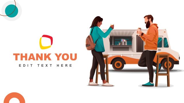 Food Truck Business Template – Thank You Slide
