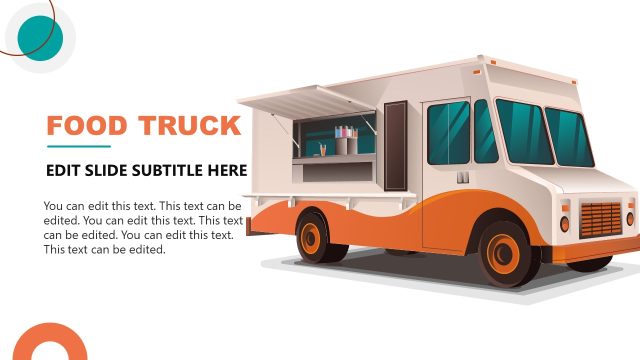 Food Truck Illustration Template Slide