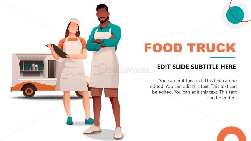 Editable PowerPoint Template for Food Truck Business 