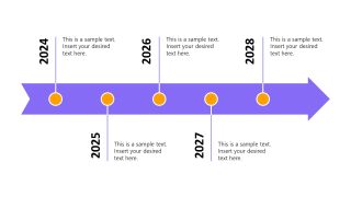 Real Estate Business Plan Template - Timeline Slide 