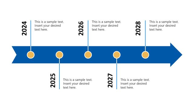 Shipping Industry Template – Horizontal Timeline Slide