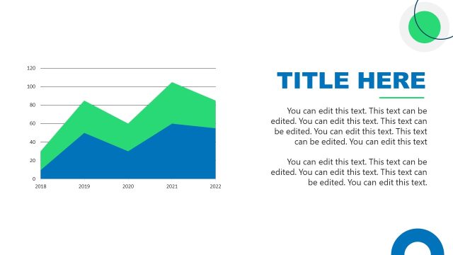 Area Plot – Sustainable Development PPT Slide