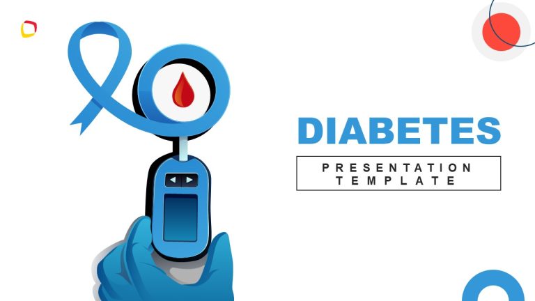 Editable Diabetes PPT Template - Title Slide - SlideModel