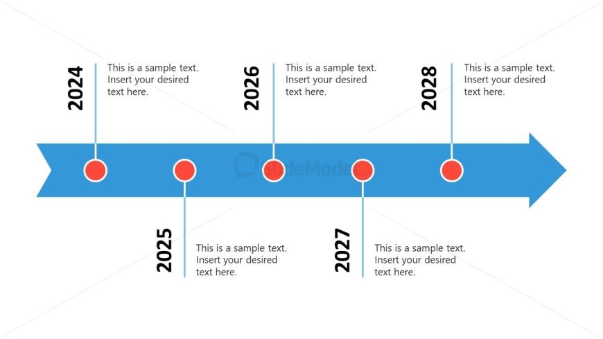 Timeline Slide for Diabetes PPT Template 
