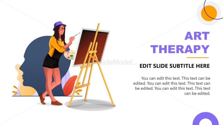 Art Therapy Slide Template for Presentation 