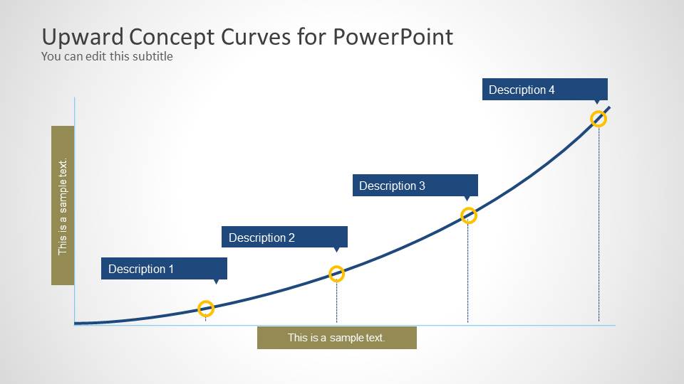 Upward Curves for PowerPoint SlideModel