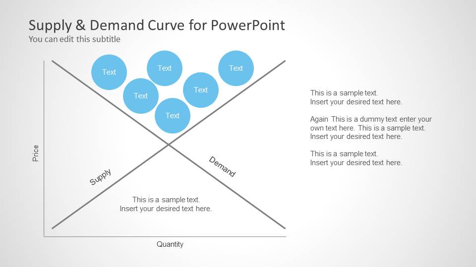 Supply Demand Curve For Powerpoint Slidemodel 4148