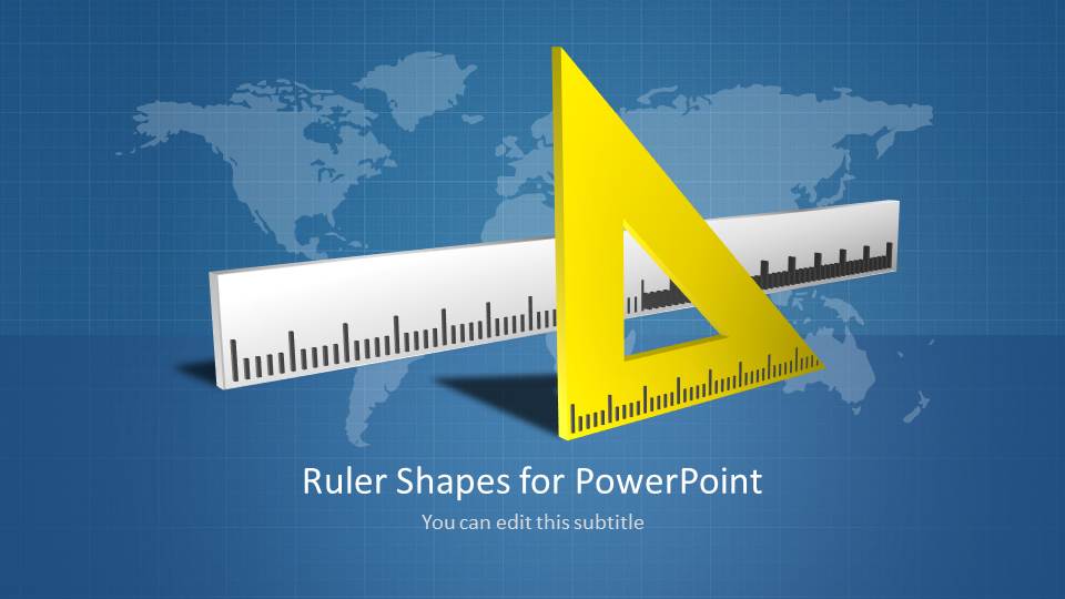 Ruler Shape Powerpoint Template And Presentation Slide Design