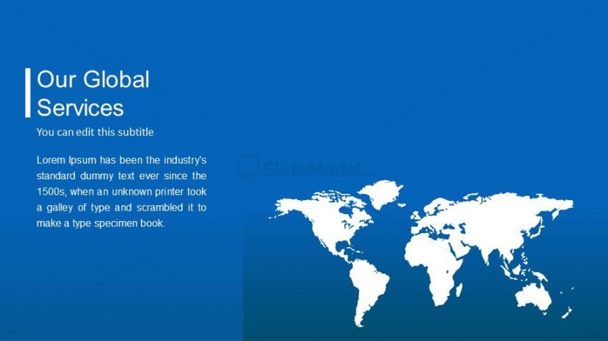 Blue Background Company Profile PowerPoint