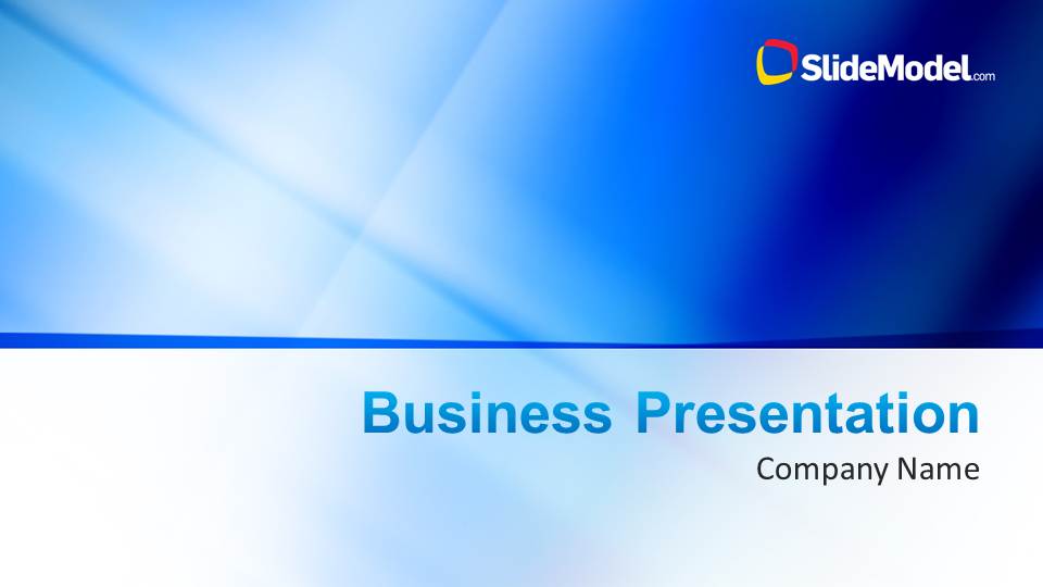 Blue Company Profile Business PowerPoint Template - SlideModel