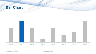 Minimalistic Bar Chart Slide Design for PowerPoint