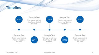 Light Company Project Timeline Slide Design