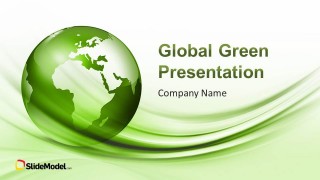 Green Company Profile Slide Design for PowerPoint