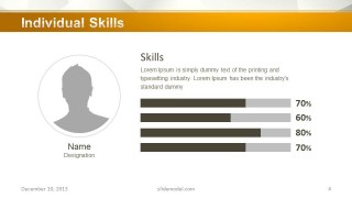 Company Profile Skills Slide Design
