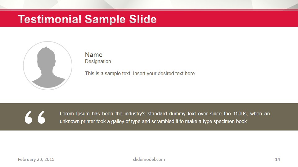 Crimson Business PowerPoint Template - SlideModel