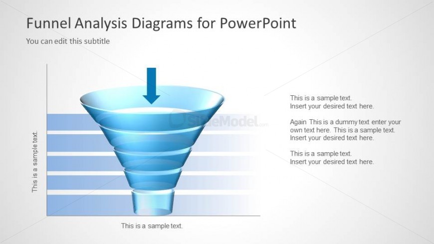 Funnel Analysis Slide Design with Chart