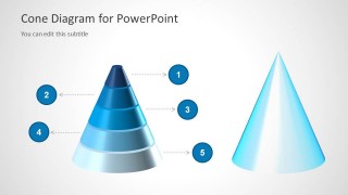 2 3D Cone Diagrams for PowerPoint