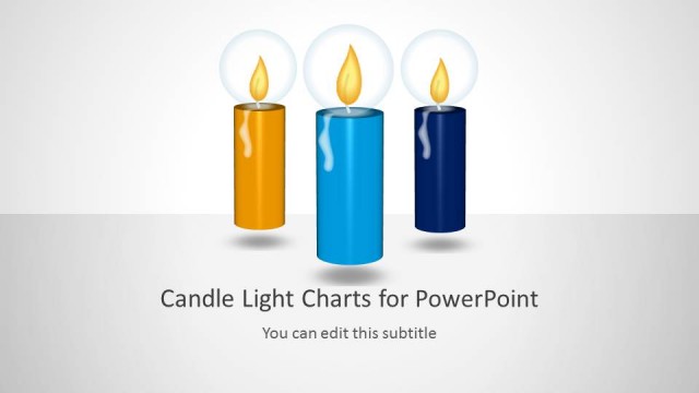Candle Light Shapes & Charts for PowerPoint