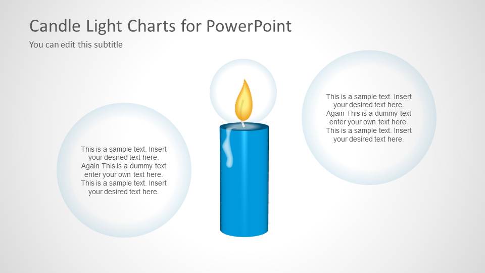 Candle Light Shapes Charts For Powerpoint Slidemodel My Xxx Hot Girl 