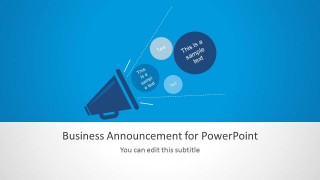 Business Announcement PPT Slide Design