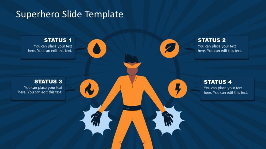 Editable Superhero Powers Presentation Infographic Slide