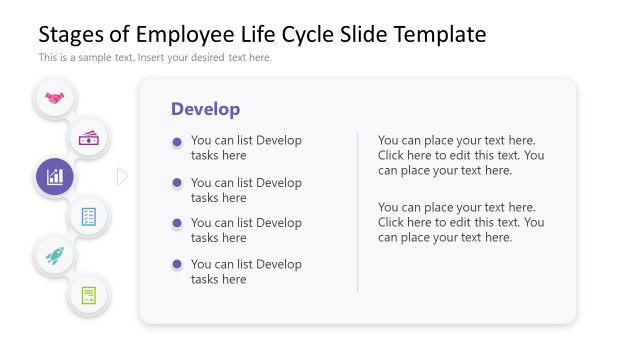 Template Slide for Develop Stage of Employee Life