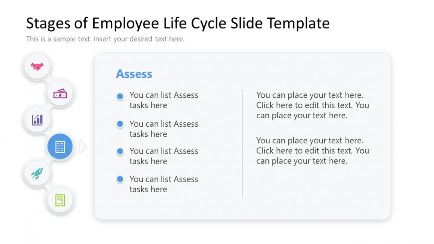 PPT Template Slide for Assess Stage of Employee Life
