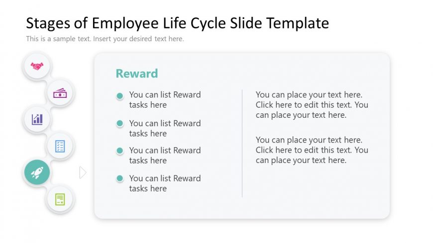 PowerPoint Reward Stage Slide for Employee Life