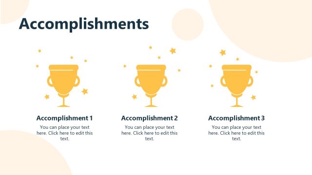 Accomplishment Slide with Trophy Diagram