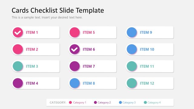 PPT Checklist Infographic Template