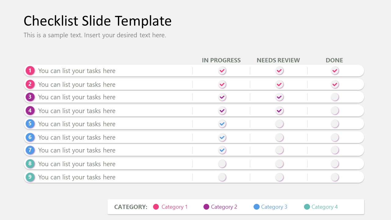 Checklist Slide Template for PowerPoint & Google Slides