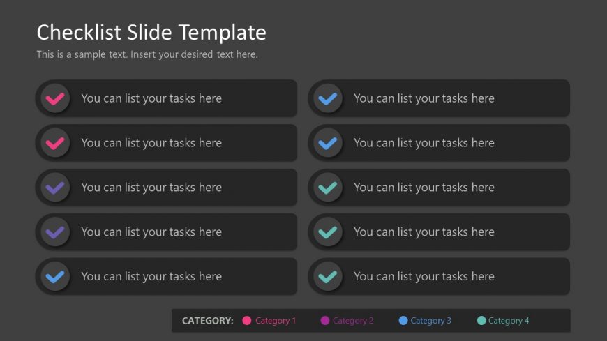 PPT Checklist Slide Design for Professional Presentations