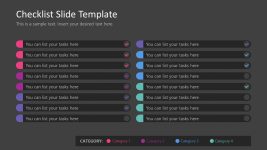 Editable Two Columns Slide for PowerPoint Checklist Presentation ...