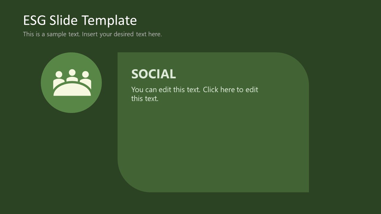 PPT Slide Template for Social - ESG Presentation Template