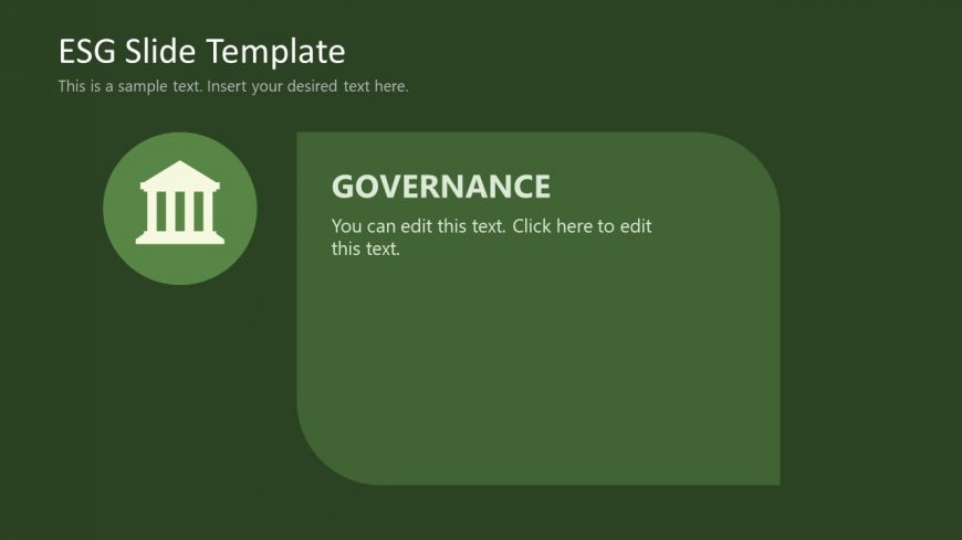PPT Slide Template for Governance - ESG Presentation Template