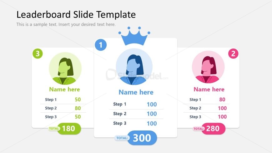 Editable Leaderboard Slide Layout