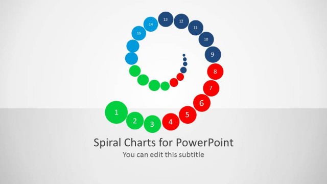 Spiral Chart Diagram for PowerPoint