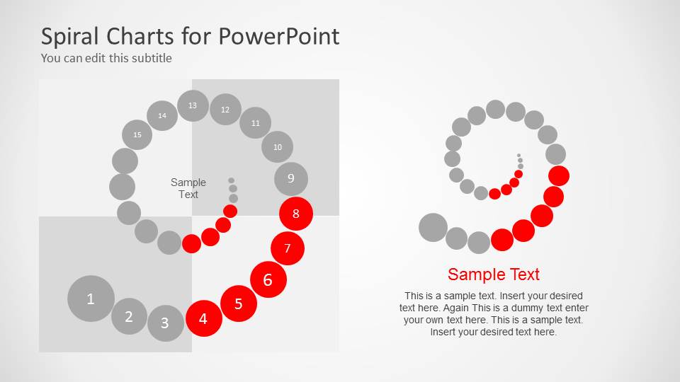 Spiral Chart Diagram For Powerpoint Slidemodel