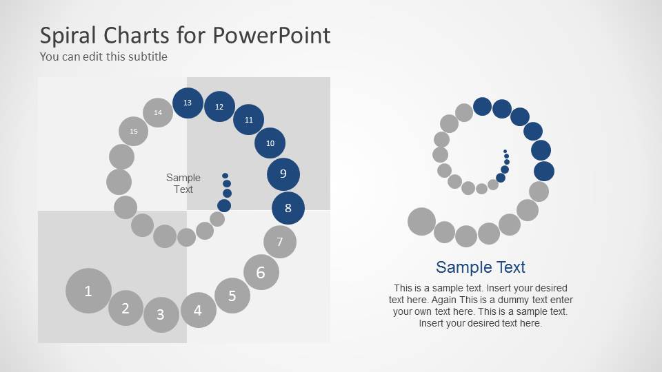 Spiral Chart Diagram for PowerPoint - SlideModel image.