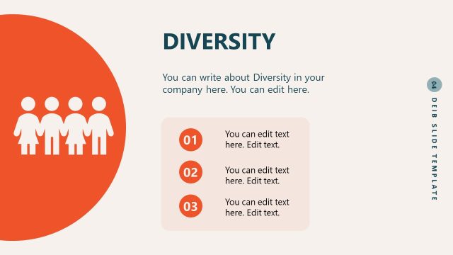 Customizable Diversity Equity Inclusion Belonging PPT Template for Presentation