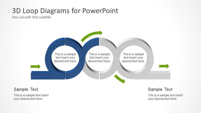 Three Chained Loops Shapes for PowerPoint