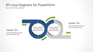 PowerPoint Diagram Featuring Two Loops