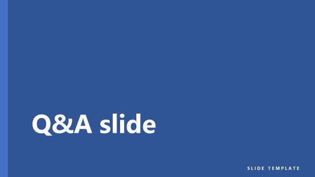 Q/A Slide – Conference PPT Template